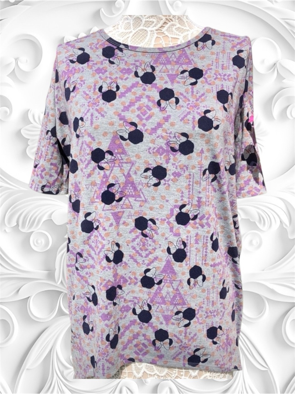 LulaRoe Minnie Mouse Irma High\Low Tunic Top